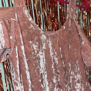 Self-Esteem velvet shirt